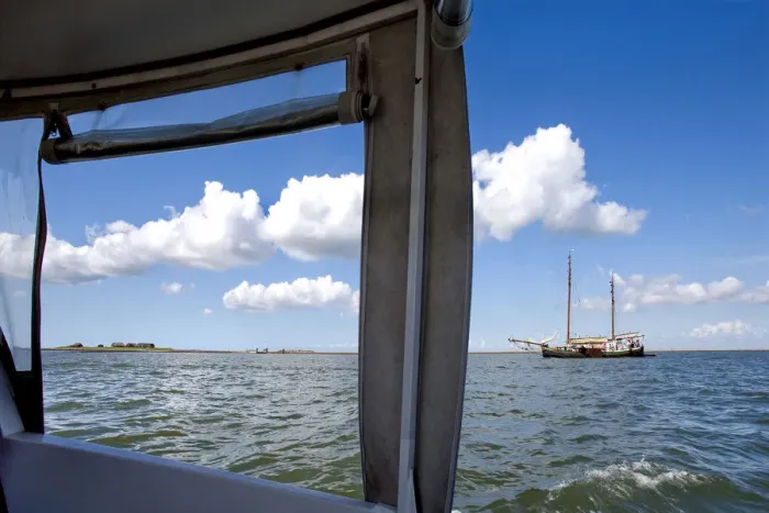 Framed Print : View from a ship, Northern Frisia, Schleswig Holstein, Germany Framed Print : View from a ship, Northern Frisia, Schleswig Holstein, Germany