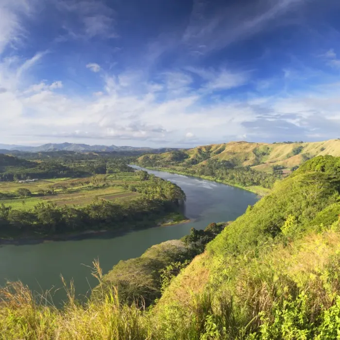Framed Print : View of Sigatoka River, Sigatoka, Viti Levu, Fiji Framed Print : View of Sigatoka River, Sigatoka, Viti Levu, Fiji