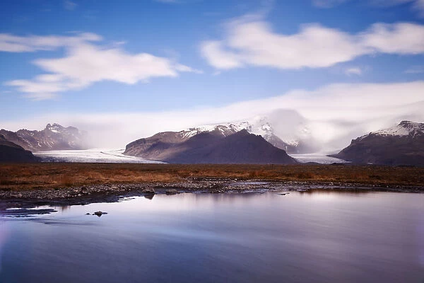 A view towards Skaftafell National Park, Iceland