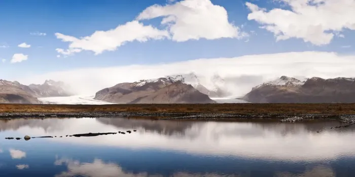 Framed Print : View towards Skaftafell National Park, Iceland