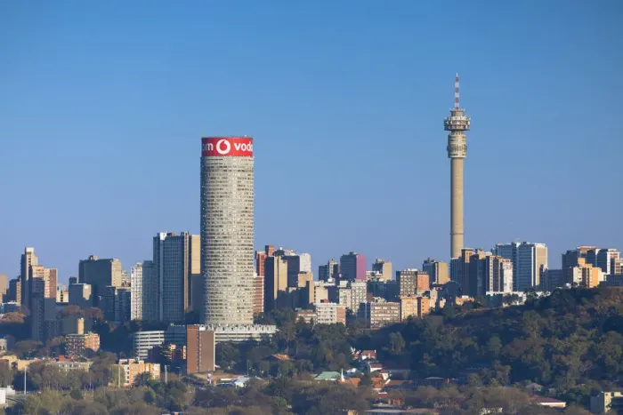 Framed Print : View of skyline, Johannesburg, Gauteng, South Africa Framed Print : View of skyline, Johannesburg, Gauteng, South Africa