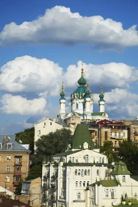 Framed Print : View of St Andrews Church, Kiev, Ukraine Framed Print : View of St Andrews Church, Kiev, Ukraine