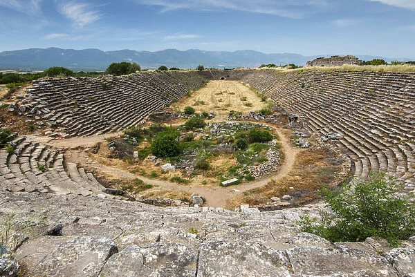 Top view of the stadium, Aphrodisias, Aydin, Turkey