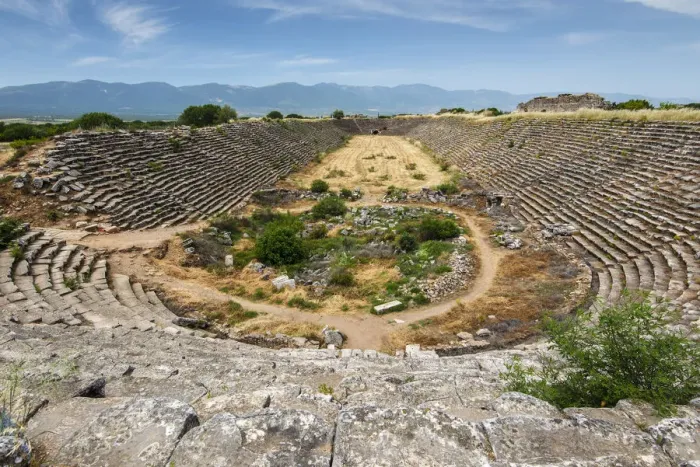 Framed Print : Top view of the stadium, Aphrodisias, Aydin, Turkey Framed Print : Top view of the stadium, Aphrodisias, Aydin, Turkey