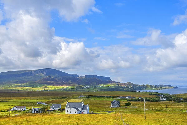 View Staffin, Isle of Skye, Inner Hebrides, Highlands, Scotland, Great Britain