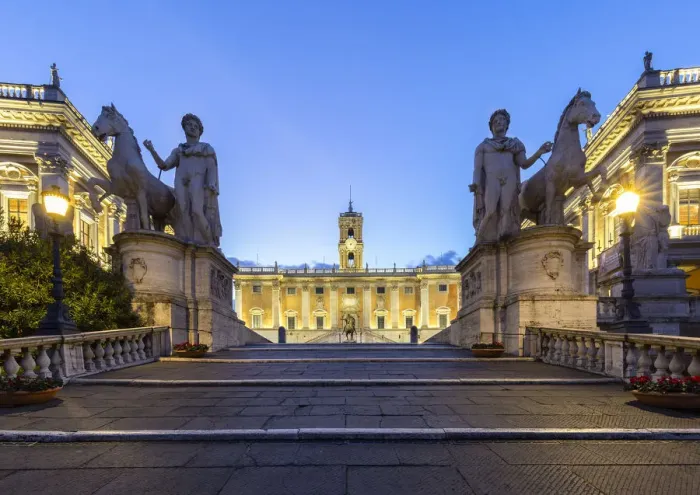 Framed Print : View of steps called Cordonata, leading to the the Capitoline Hill Framed Print : View of steps called Cordonata, leading to the the Capitoline Hill