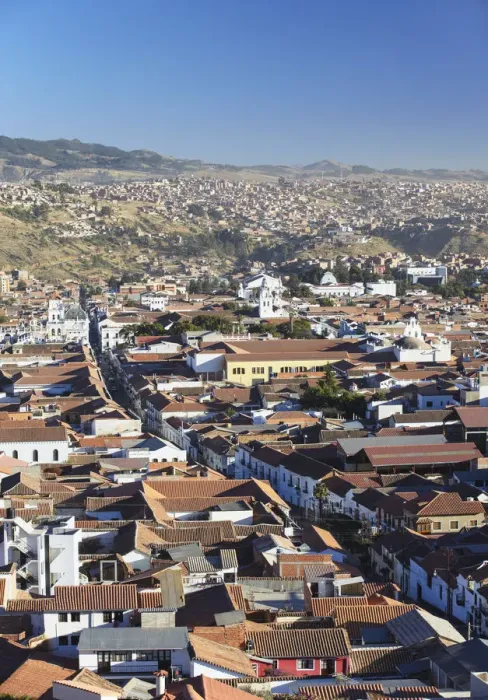 Framed Print : View of Sucre (UNESCO World Heritage Site), Bolivia Framed Print : View of Sucre (UNESCO World Heritage Site), Bolivia