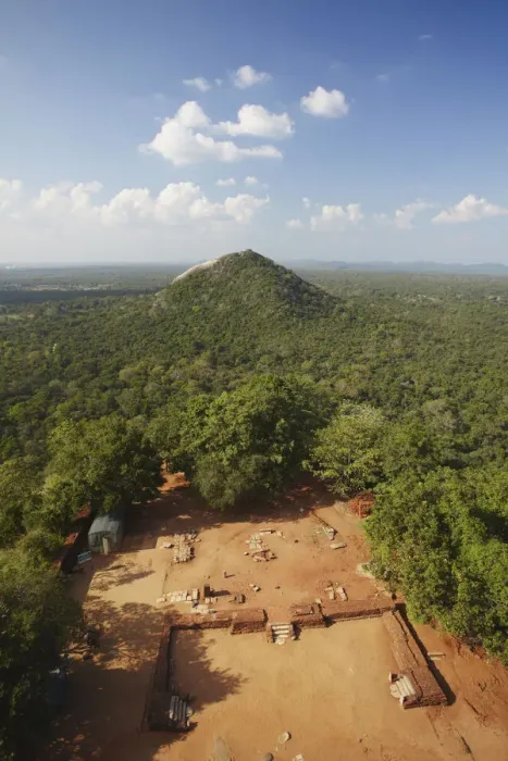 Framed Print : View of surrounding countryside from Sigiriya (UNESCO World Heritage Site), North