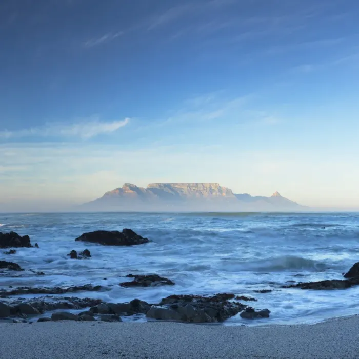 Framed Print : View of Table Mountain from Big Bay, Cape Town, Western Cape, South Africa Framed Print : View of Table Mountain from Big Bay, Cape Town, Western Cape, South Africa