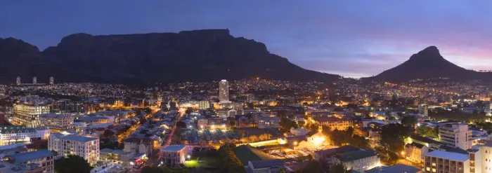 Framed Print : View of Table Mountain at sunset, Cape Town, Western Cape, South Africa Framed Print : View of Table Mountain at sunset, Cape Town, Western Cape, South Africa