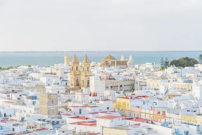 Framed Print : The view from Tavira Tower, Cadiz, Andalusia, Spain Framed Print : The view from Tavira Tower, Cadiz, Andalusia, Spain