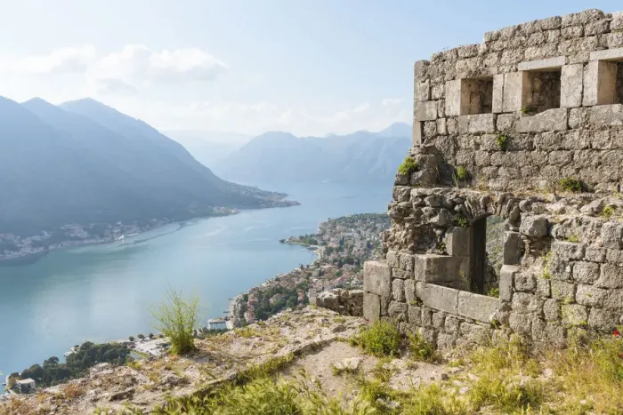 Framed Print : View from the Town Walls over Kotor, Bay of Kotor, Montenegro Framed Print : View from the Town Walls over Kotor, Bay of Kotor, Montenegro