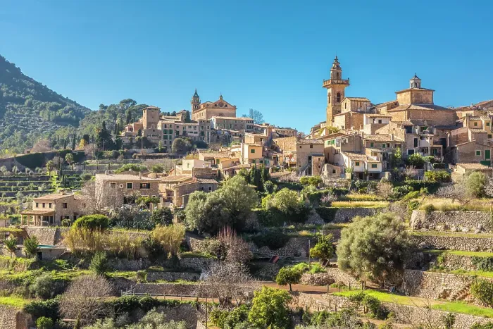 Framed Print : View of Valldemossa, Serra de Tramuntana, Mallorca, Balearic Islands, Spain Framed Print : View of Valldemossa, Serra de Tramuntana, Mallorca, Balearic Islands, Spain