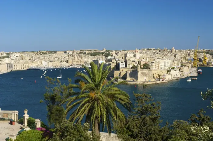 Framed Print : View from Valletta to Vittoriosa, Malta Framed Print : View from Valletta to Vittoriosa, Malta