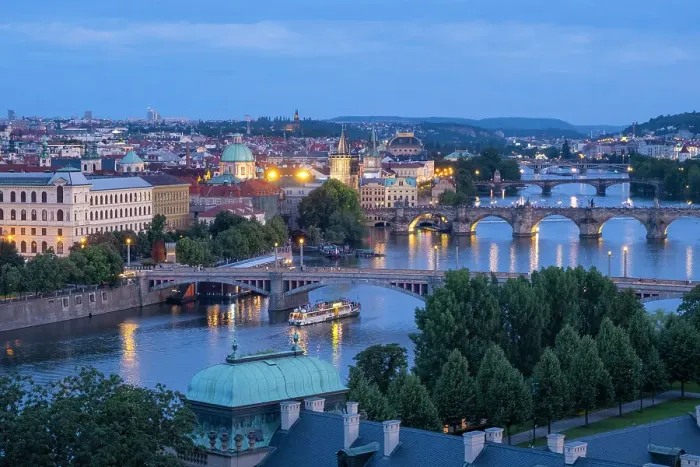 Framed Print : View over Vltava river, Prague, Czech Republic Framed Print : View over Vltava river, Prague, Czech Republic