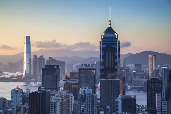 View of Wan Chai and Kowloon, Hong Kong
