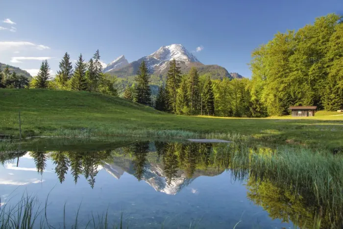Framed Print : View to the Watzmann from Ramsau, Upper Bavaria, Bavaria, Germany Framed Print : View to the Watzmann from Ramsau, Upper Bavaria, Bavaria, Germany