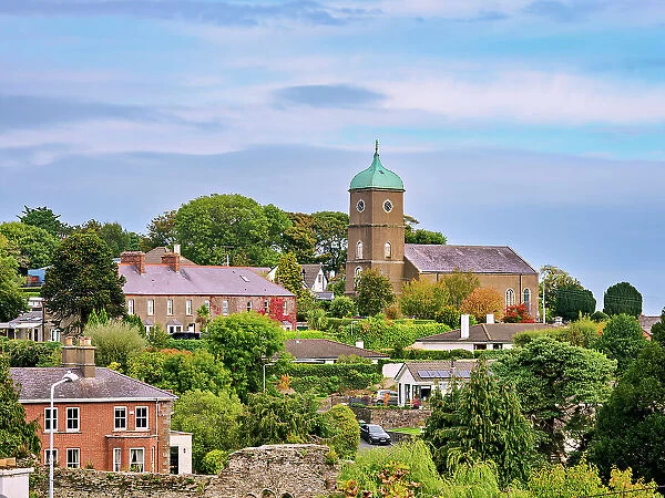 View towards the Wicklow Church of Ireland, Wicklow, County Wicklow, Ireland