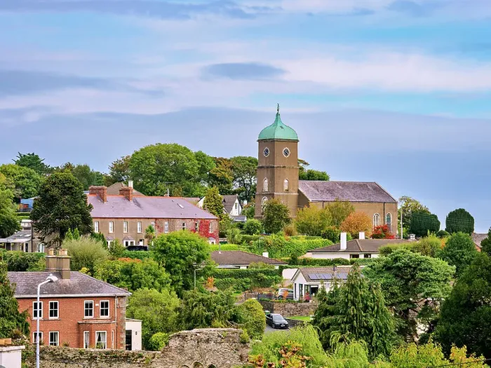 Framed Print : View towards the Wicklow Church of Ireland, Wicklow, County Wicklow, Ireland Framed Print : View towards the Wicklow Church of Ireland, Wicklow, County Wicklow, Ireland
