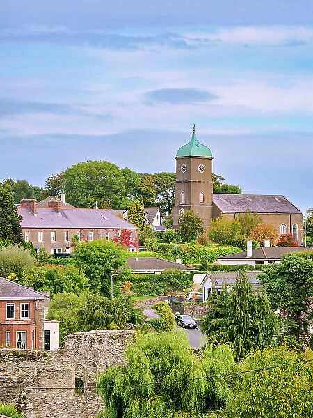 View towards the Wicklow Church of Ireland, Wicklow, County Wicklow, Ireland
