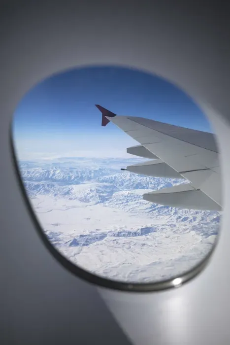 Framed Print : View out of window of an A380 over Eastern Tureky Framed Print : View out of window of an A380 over Eastern Tureky