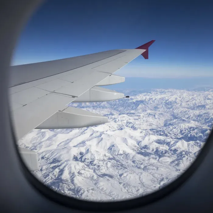 Framed Print : View out of window of an A380 over Eastern Tureky Framed Print : View out of window of an A380 over Eastern Tureky