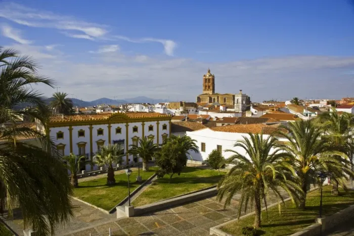 Framed Print : View of Zafra from The Parador Hotel, Extremadura, Spain, Europe Framed Print : View of Zafra from The Parador Hotel, Extremadura, Spain, Europe