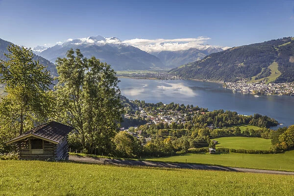 View of the Zeller See, Salzburger Land, Austria