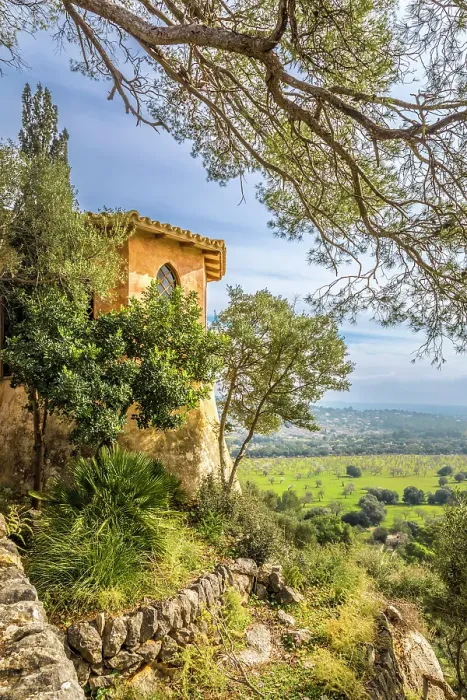 Framed Print : Viewing pavilion of the Raixa estate overlooking the plain, Bunyola, Mallorca, Balearic Islands, Spain Framed Print : Viewing pavilion of the Raixa estate overlooking the plain, Bunyola, Mallorca, Balearic Islands, Spain