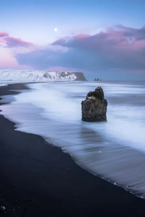 Framed Print : Vik, Southern Iceland, Europe. The black beach of Reynisfjara on a winter sunset Framed Print : Vik, Southern Iceland, Europe. The black beach of Reynisfjara on a winter sunset