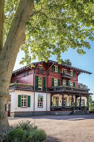 Villa Borgnis in the spa gardens of Konigstein, Taunus, Hesse, Germany