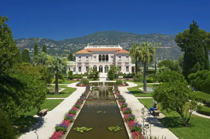 Framed Print : Villa Ephrussi de Rothschild, Cap Ferrat, Cote Azur, Alpes-Maritimes