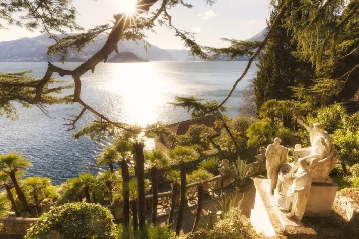 Framed Print : Villa Monastero gardens from above. Varenna, Como Lake, Lombardy, Italy Framed Print : Villa Monastero gardens from above. Varenna, Como Lake, Lombardy, Italy