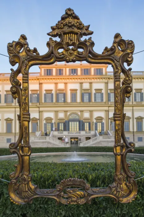 Framed Print : Villa reale at sunset. Monza, Lombardy, Italy