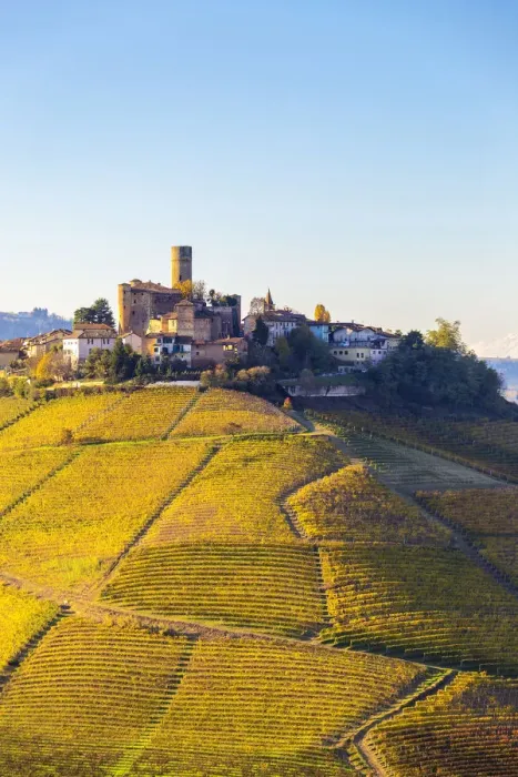 Framed Print : Village of Castiglione Falletto during autumn. Langhe, Piedmont, Italy, Europe Framed Print : Village of Castiglione Falletto during autumn. Langhe, Piedmont, Italy, Europe