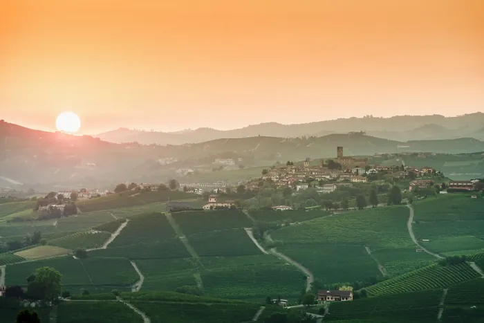 Framed Print : The village of Castiglione Falletto at sunrise. Langhe region, Cuneo province, Piedmont, Italy Framed Print : The village of Castiglione Falletto at sunrise. Langhe region, Cuneo province, Piedmont, Italy