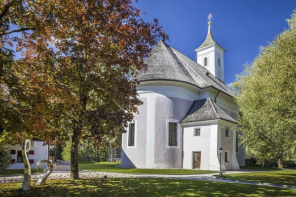 Village church in Prielau am Zeller See, Salzburger Land, Austria