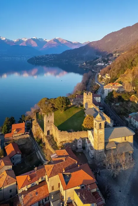 Framed Print : Village of Corenno Plinio. Dervio, Lake Como, Lecco province, Lombardy, Italy Framed Print : Village of Corenno Plinio. Dervio, Lake Como, Lecco province, Lombardy, Italy