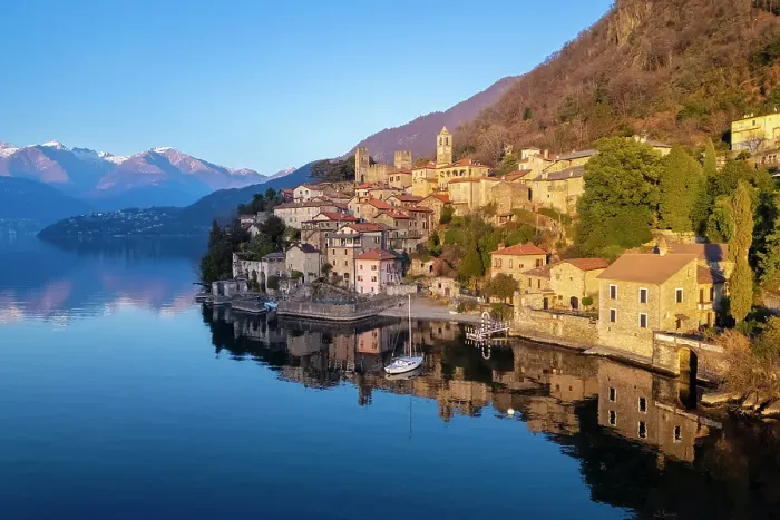 Framed Print : Village of Corenno Plinio. Dervio, Lake Como, Lecco province, Lombardy, Italy Framed Print : Village of Corenno Plinio. Dervio, Lake Como, Lecco province, Lombardy, Italy