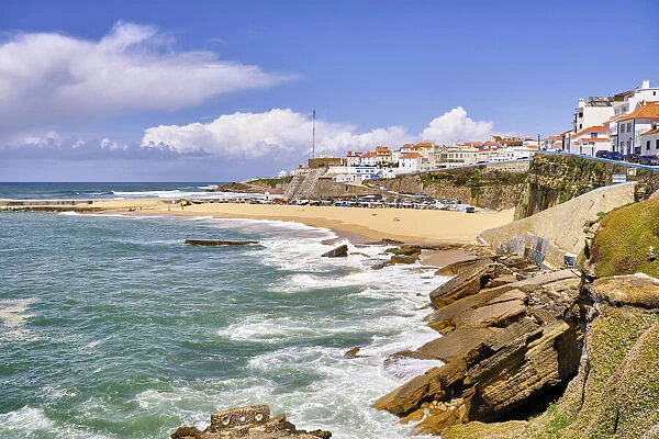 The village of Ericeira overlooking the Atlantic Ocean. Portugal