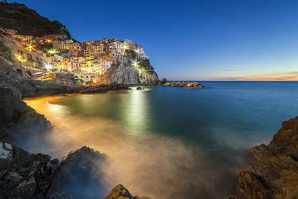 Village of Manarola, Cinque Terre, Riviera di Levante, Liguria, Italy