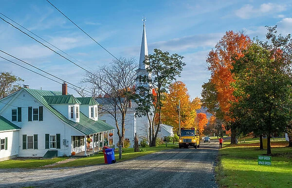 Village of Peacham, Vermont, USA