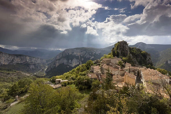 Village of Rougon, Canyon du Verdon, Provence-Alpes-Cote d Azur, France