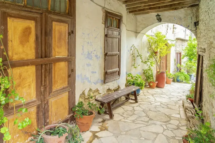 Framed Print : Village scene, Kato Drys, Cyprus