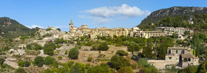 Framed Print : Village skyline, Valldemossa, Mallorca, Balearic Islands, Spain Framed Print : Village skyline, Valldemossa, Mallorca, Balearic Islands, Spain