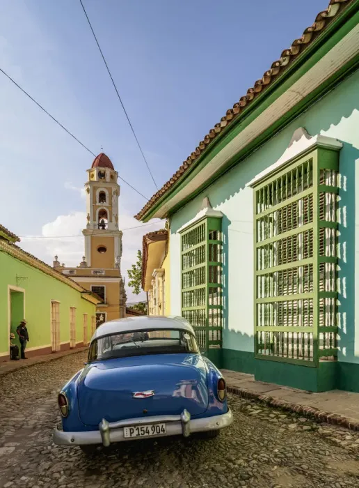 Framed Print : Vintage car on the cobbled street of Trinidad, Sancti Spiritus Province, Cuba Framed Print : Vintage car on the cobbled street of Trinidad, Sancti Spiritus Province, Cuba