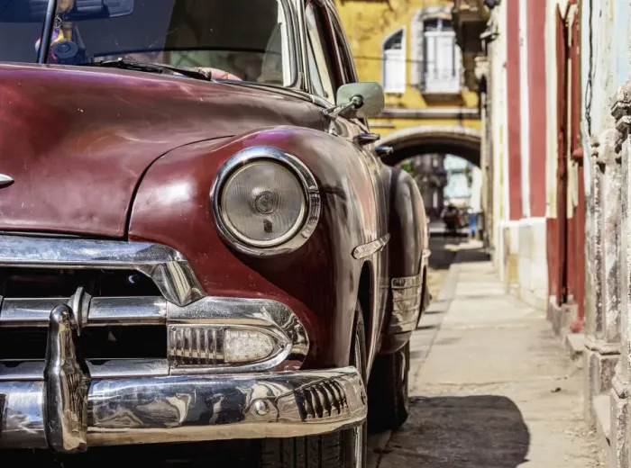 Framed Print : Vintage car at the street of La Habana Vieja, Havana, La Habana Province, Cuba Framed Print : Vintage car at the street of La Habana Vieja, Havana, La Habana Province, Cuba