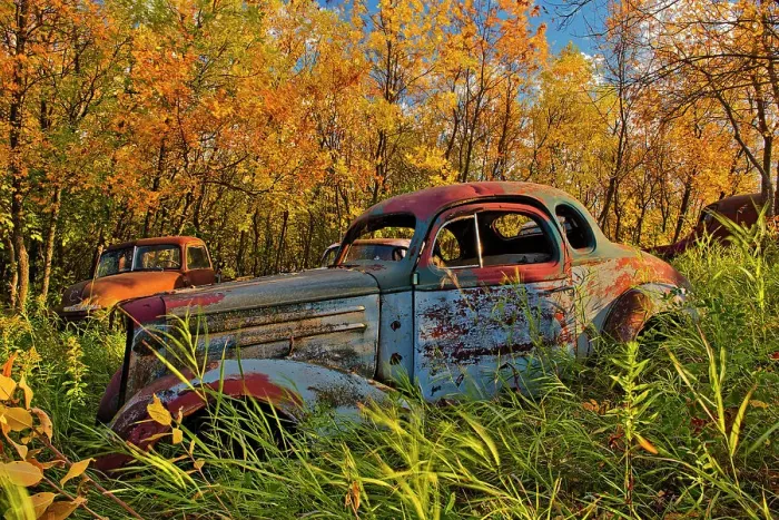 Framed Print : Vintage old vehicle in wrecking yard St. Lupicin, Manitoba, Canada Framed Print : Vintage old vehicle in wrecking yard St. Lupicin, Manitoba, Canada