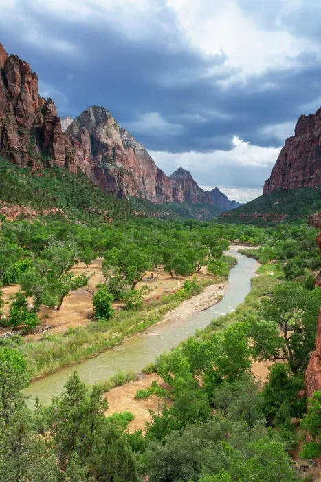 Framed Print : Virgin River flowing through Zion Canyon near Heaps Canyon, Zion National Park, Washington County, Utah, USA Framed Print : Virgin River flowing through Zion Canyon near Heaps Canyon, Zion National Park, Washington County, Utah, USA