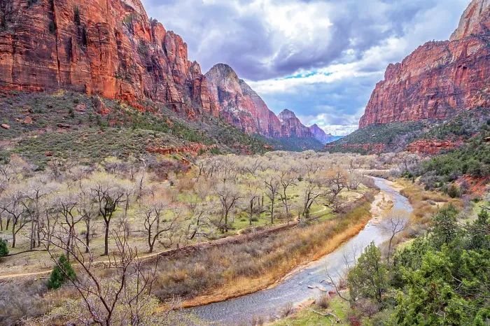 Framed Print : Virgin River Valley, Zion National Park, Utah, USA Framed Print : Virgin River Valley, Zion National Park, Utah, USA